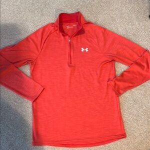Under Armour Electric Orange Half-Zip Top
